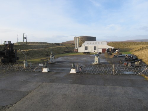 Lyness, Hoy: the Scapa Flow museum and visitor centre, featuring guns salvaged from scuttled warships of German High Seas Fleet. Image by J. D. Davies.