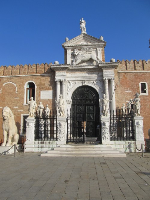 Venice Arsenale gateway. Image by J. D Davies.