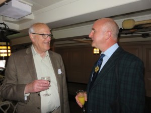 (l-r) Sir Neil Cossons and Stephen Payne on board HMS Victory